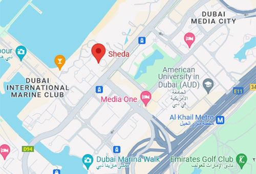 Sheda Dubai Location Map