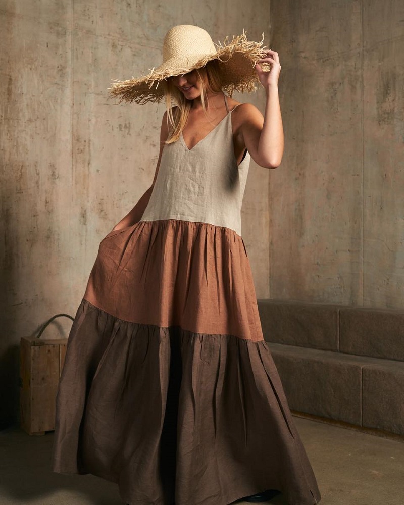 Amber linen dress