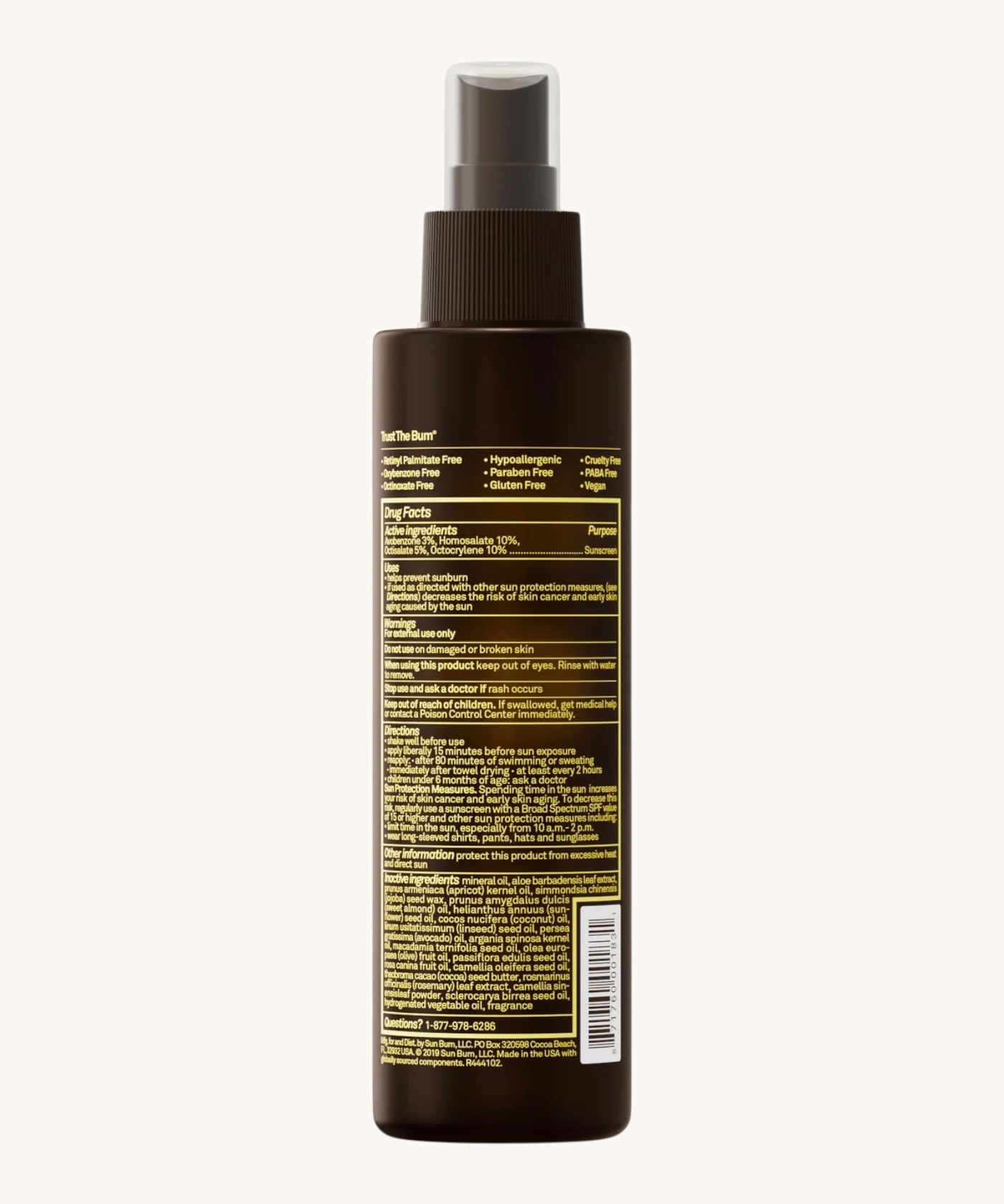 Sun bum tanning oil spf15