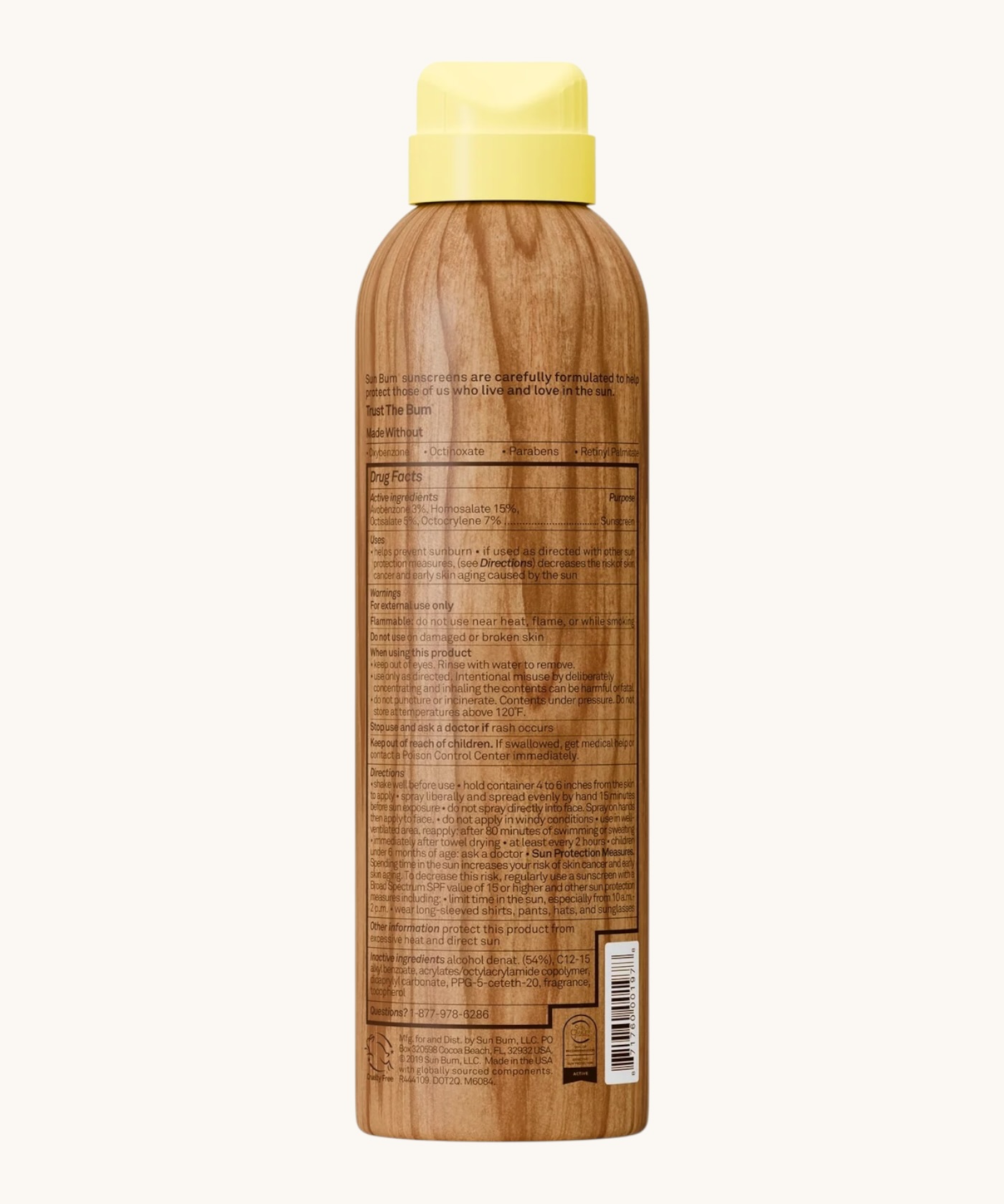Sun Bum Original Sunscreen Spray SPF 50   6oz