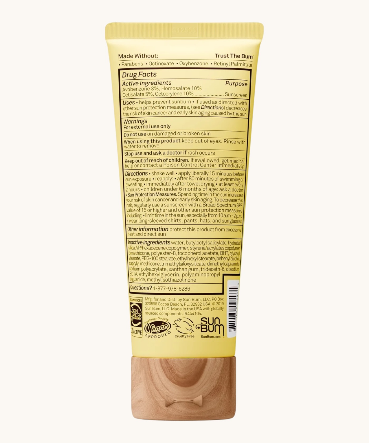 Sun Bum Original Sunscreen Face Lotion SPF 50   3oz