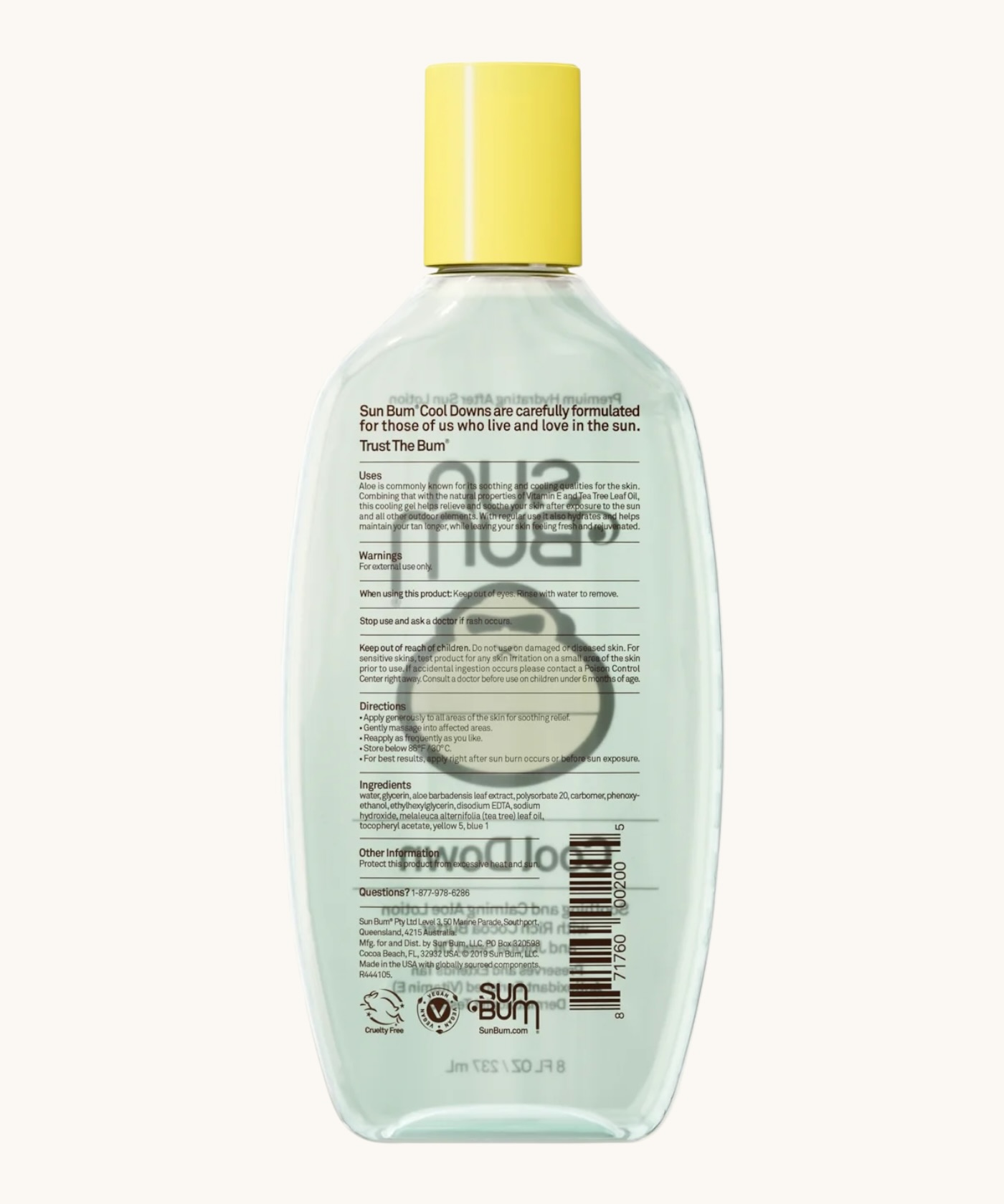 Sun Bum cool down gel 8oz