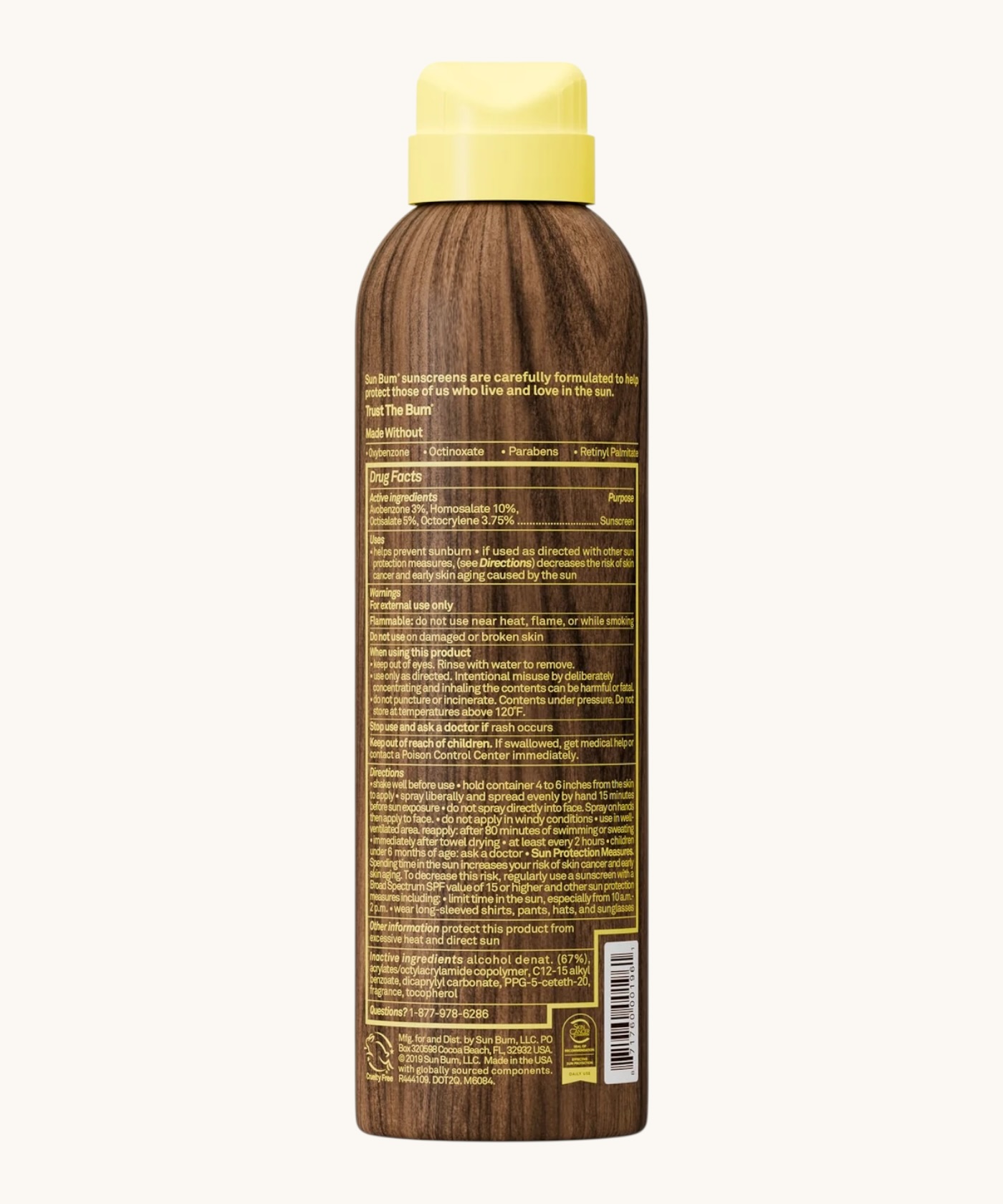 Sun Bum Original Sunscreen Spray SPF 30  6oz