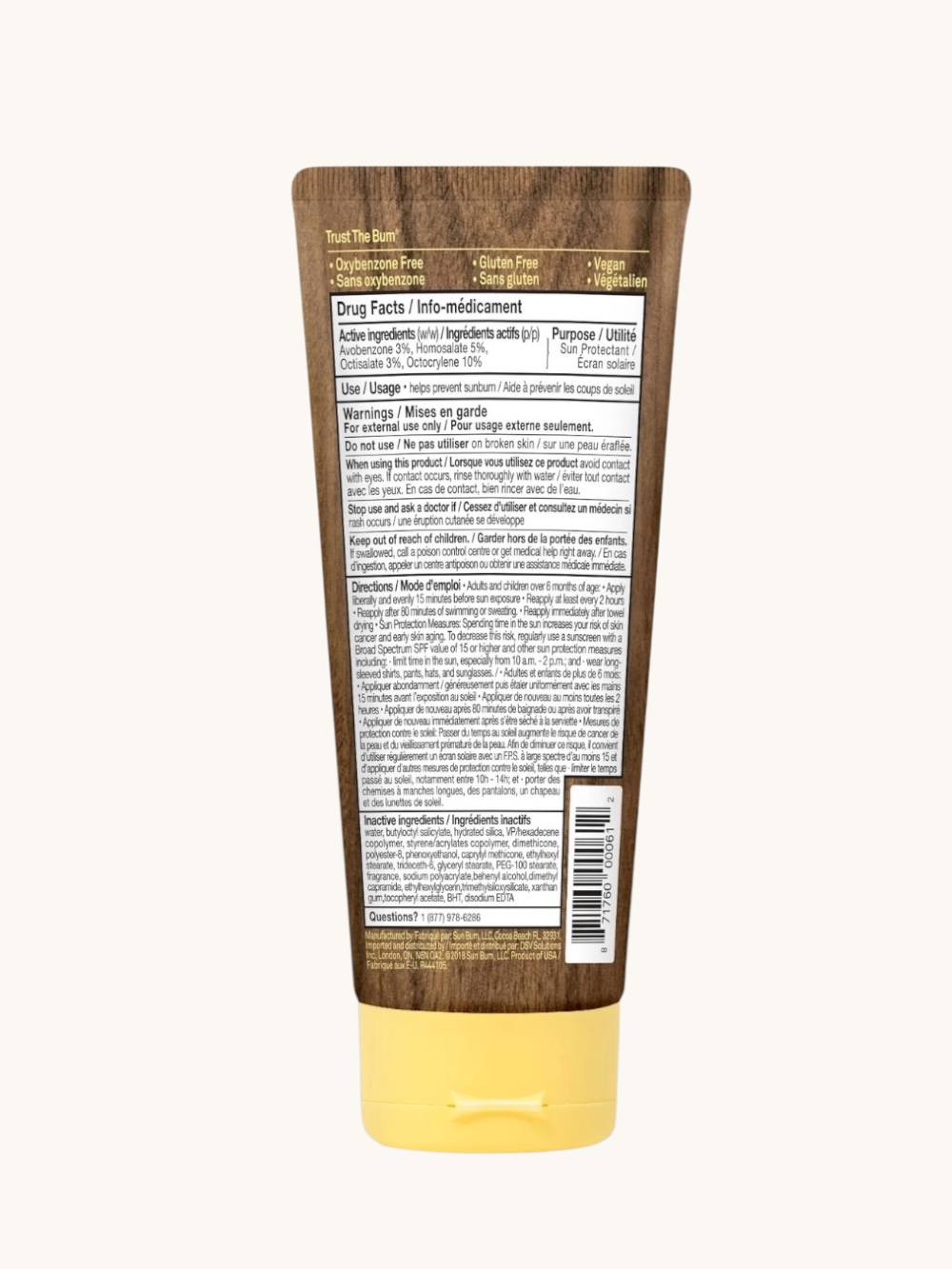 Sun Bum Original Sunscreen Lotion SPF 30   3oz