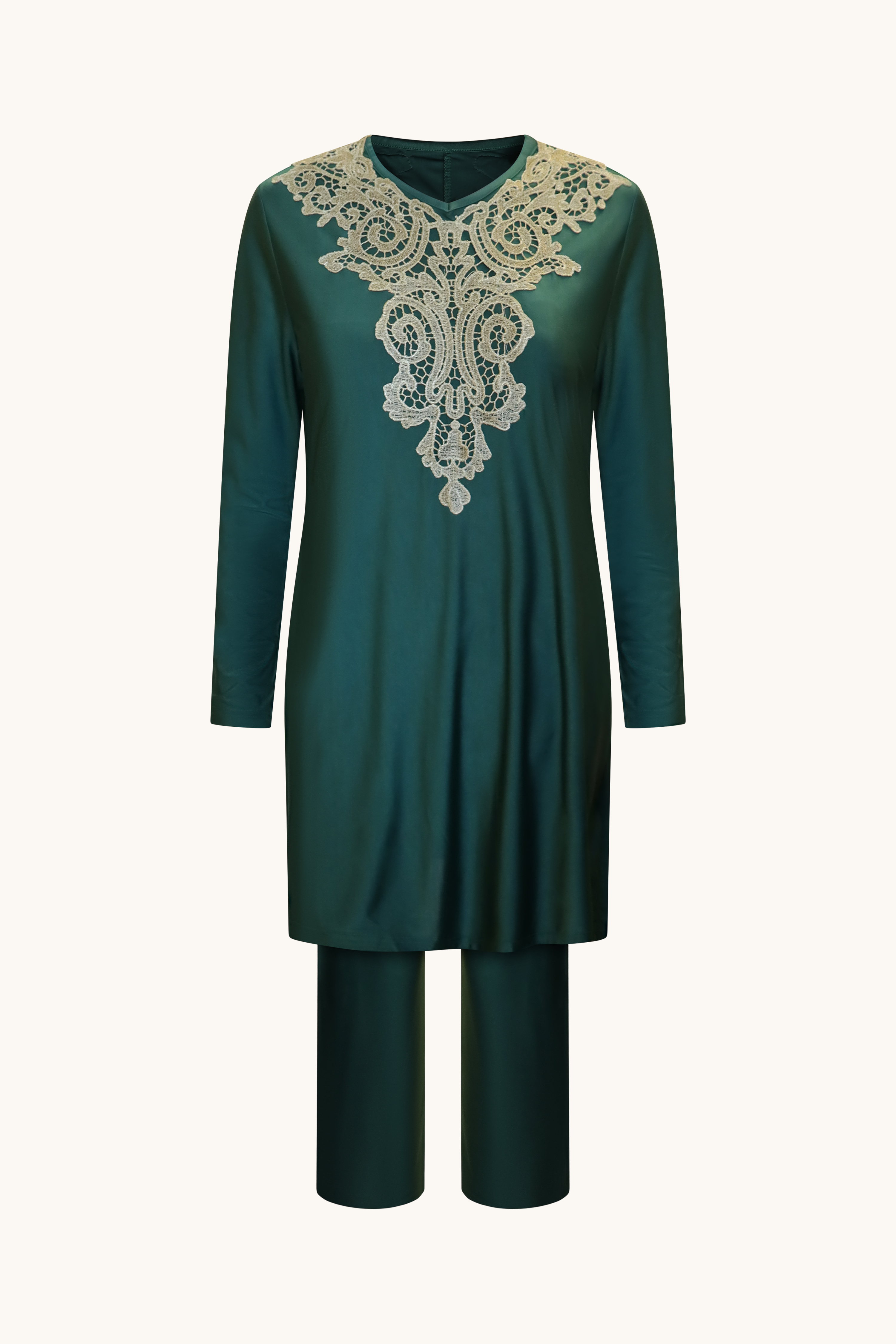 Embroidered Lace Burkini
