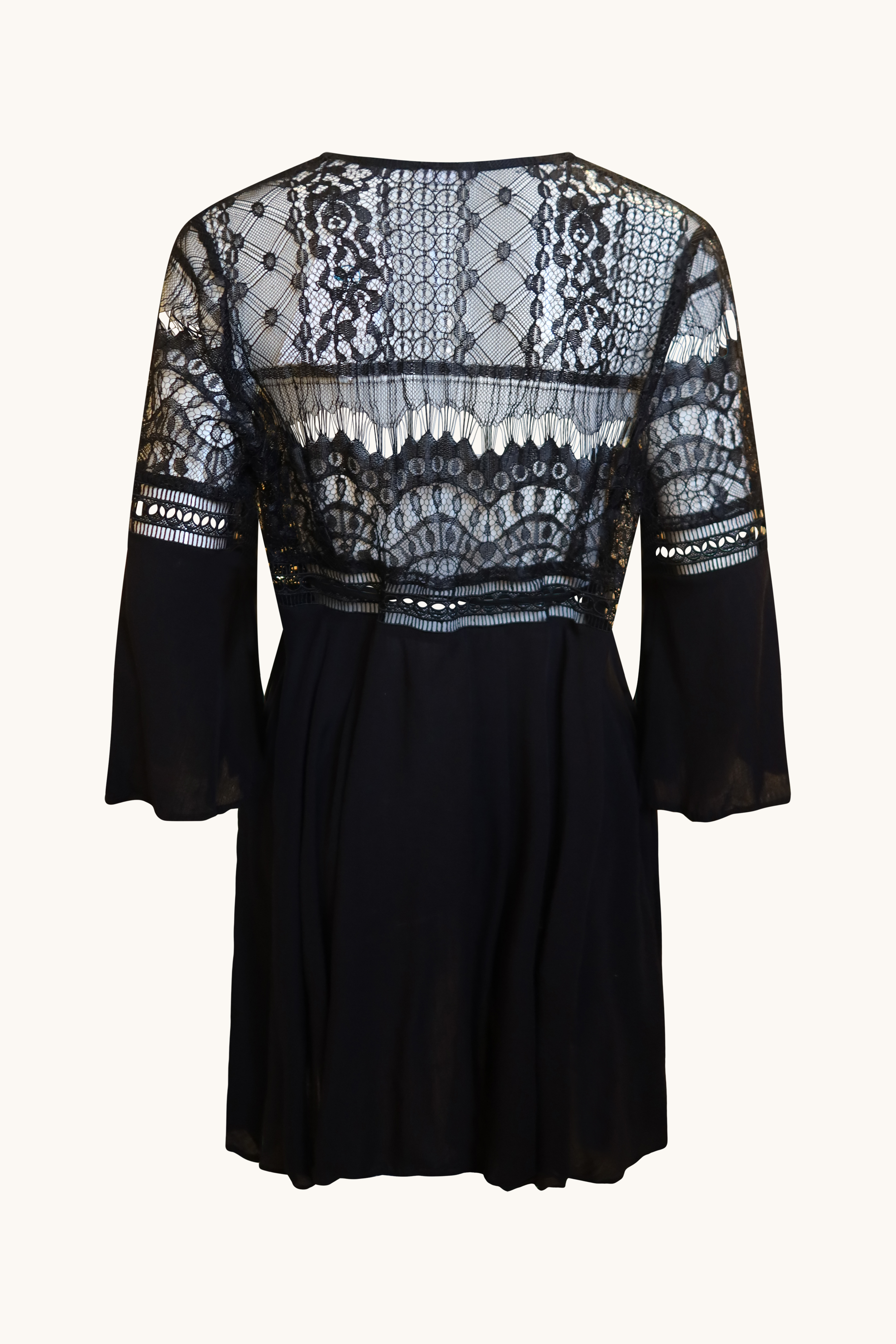 Viscose Lace Cover-Up Black