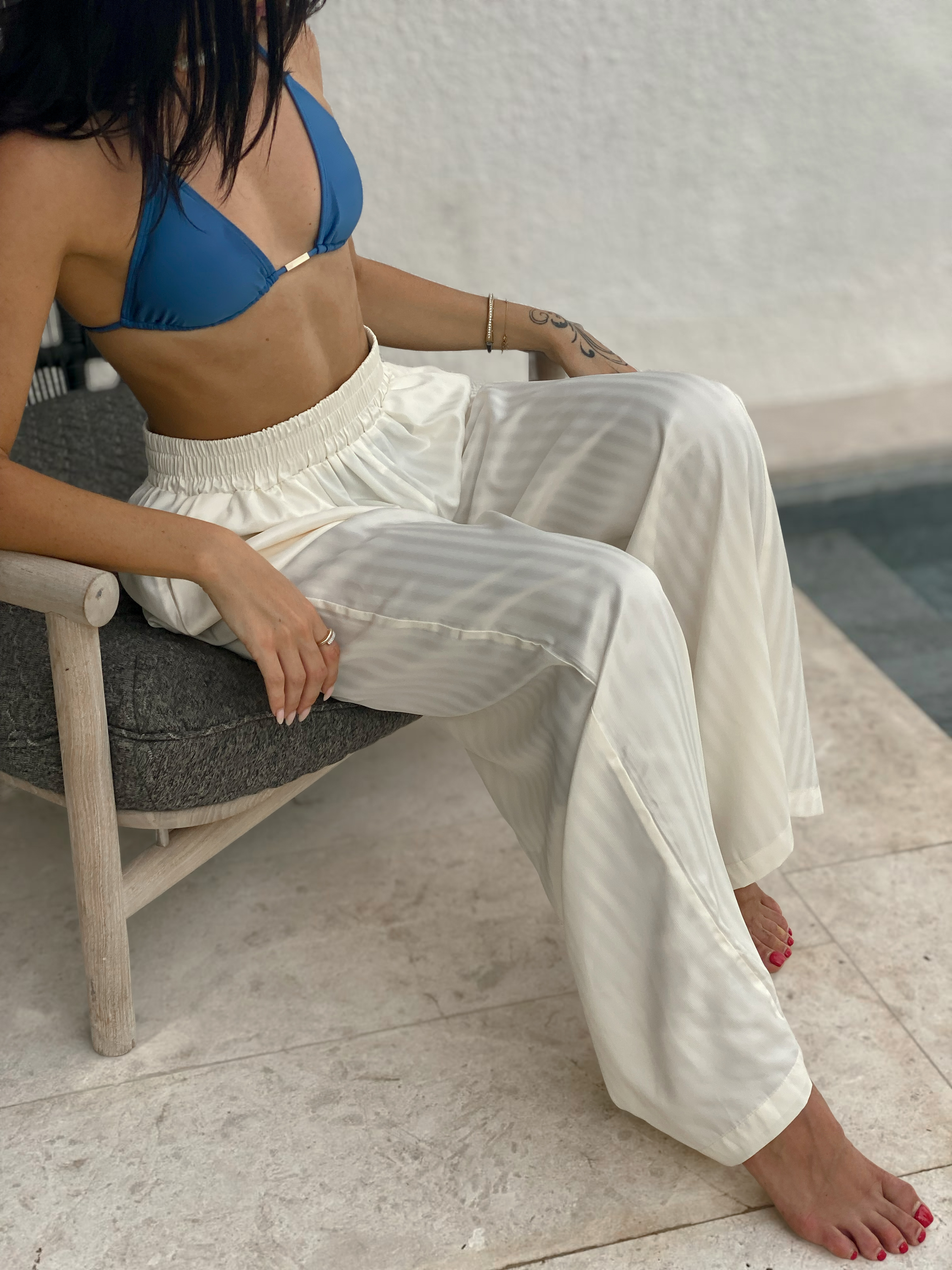 Satin Palazzo Pants