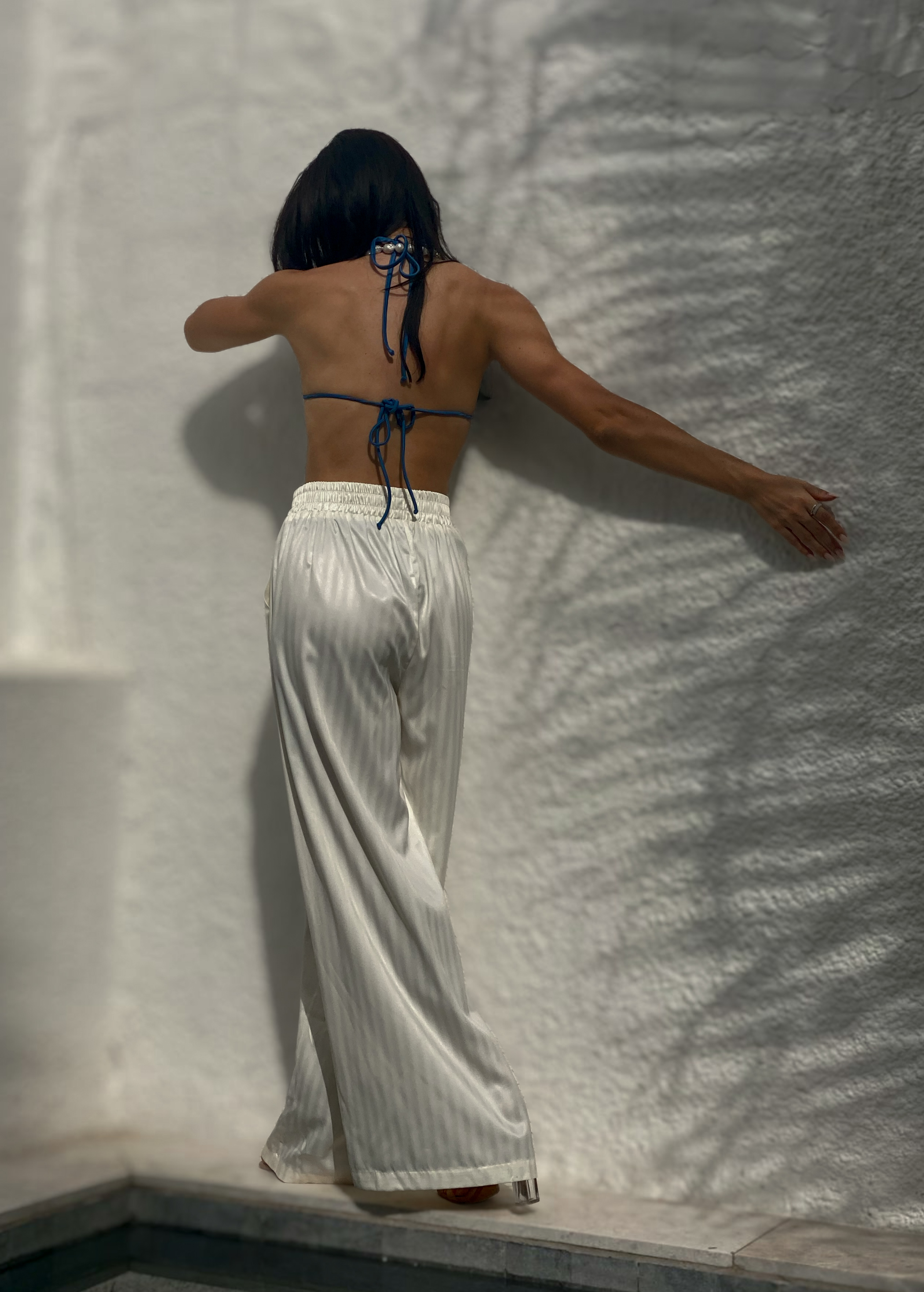 Satin Palazzo Pants