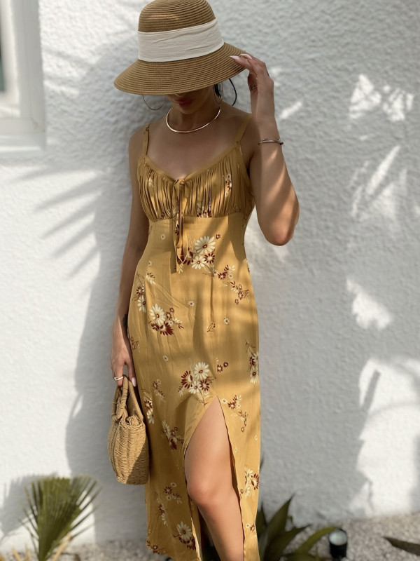 Provence Floral Cotton Dress